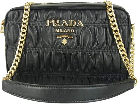 prada gaufre nappa leather|Prada Bandoliera Nero Black Nappa Gaufre'1 Quilted Leather .